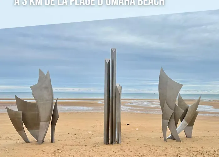 Sweet Omaha Maison Spacieuse Avec Jardin Clos Belle Terrasse 4 2 Sdb 2 Wc Parking Privatif 2 Kms D'omaha Beach, 5 Mn En Voiture Superette, Proche Port En Bessin Tatil Evi Saint-Laurent-sur-Mer